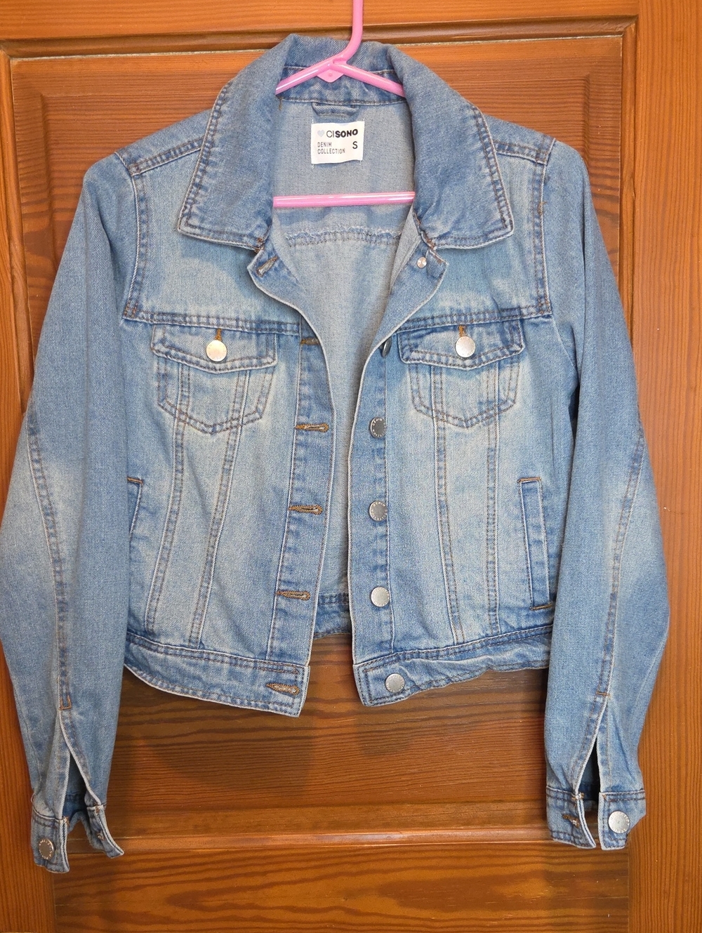 Ci Sono Light Blue Denim Trucker Jacket